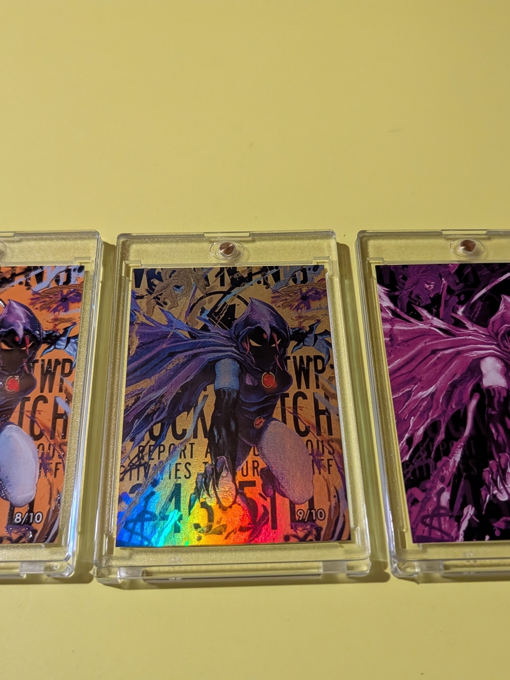 RZP RAVEN SET 8/10,9/10,10/10 NEW EMBOSSED,FOIL, HOLOFOIL PAPER SET NEW